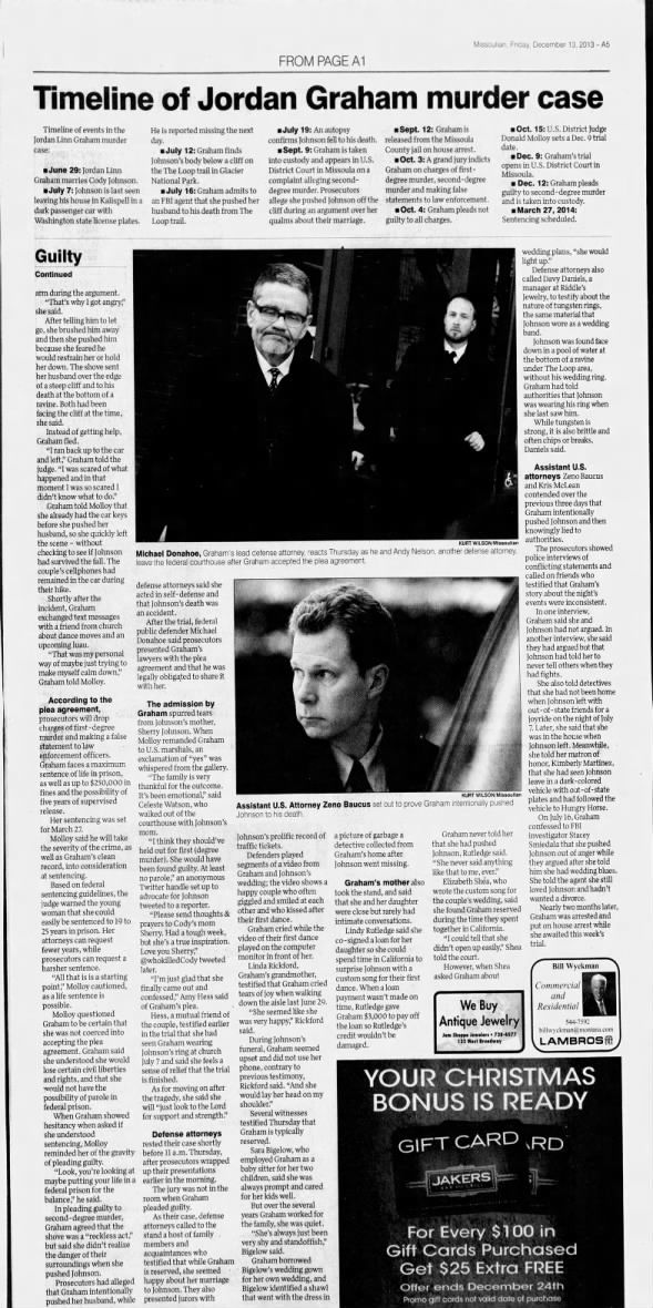 Page Two: Zeno is an Assistant US Attorney General prosecuting Jordan Graham.